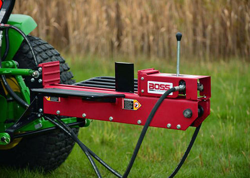 VIDEO DE FUNCIONAMIENTO (DEMOSTRACIÓN) DEL CORTADOR DE TRONCOS DE ENGANCHE DE 3 PUNTOS BOSS DE 16 TONELADAS