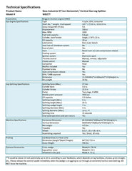 16 Ton Dual Action Gas Log Splitter
