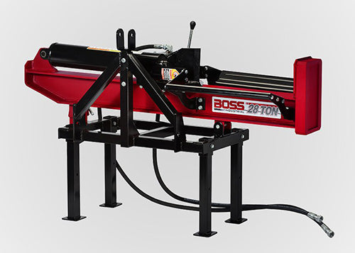 BOSS 28 TON TRACTOR MOUNTED 3 POINT HITCH LOG SPLITTER VIDEO