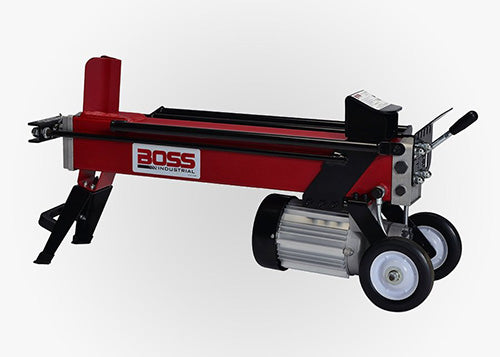 BOSS 5 TON DUAL ACTION ELECTRIC LOG SPLITTER OPERATIONAL VIDEO