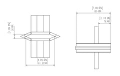 Boss Industrial 4- Way Wedge (Compatible Models: GD20T24)