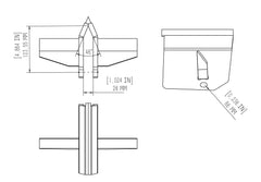 Boss Industrial 4- Way Wedge (Compatible Models: GB series, 3PT22T25, 3PT28T25, 3PT35T25)