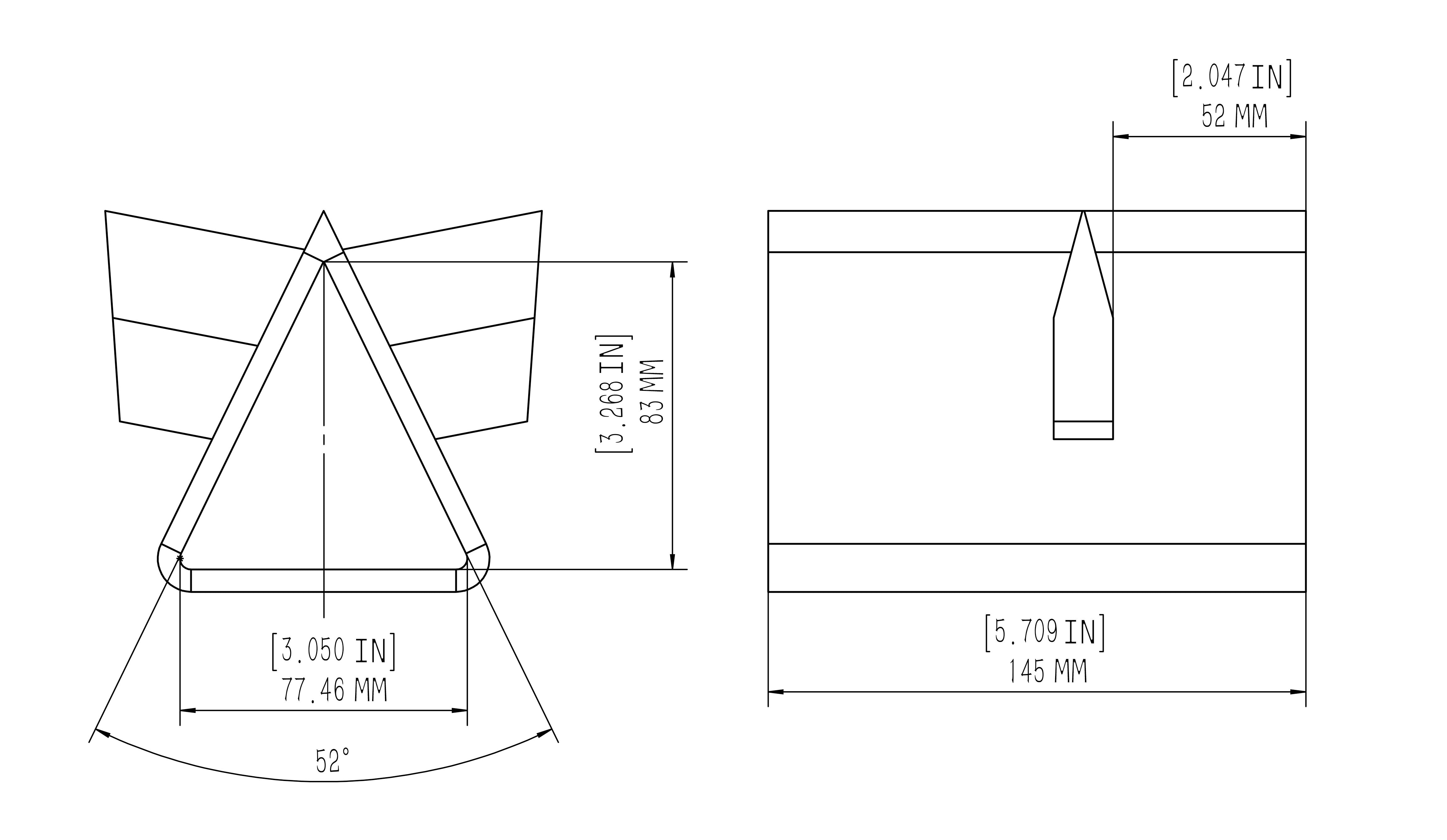 Boss Industrial 4- Way Wedge (Compatible Models: EC5T20, ES7T20, ED8T20)