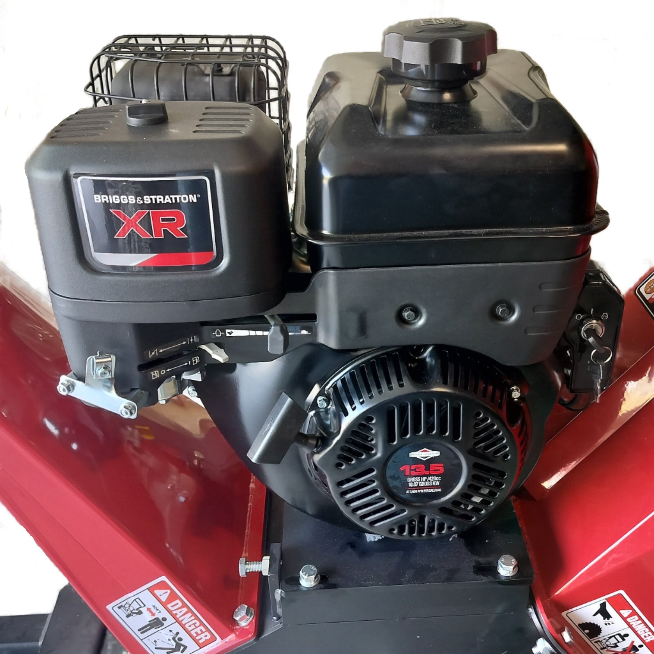 5 Inch 15hp Gas Briggs & Stratton Powered Chipper Shredder with Electric Start