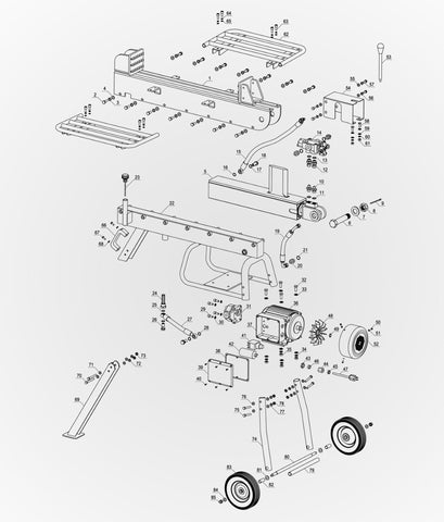 Boss Industrial 10 Ton Electric Log Splitter Parts (ED10T20)