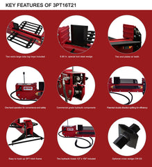 16 Ton 3-Point Hitch Log Splitter