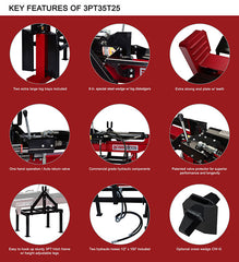 35 Ton H/V 3-Point Hitch Log Splitter